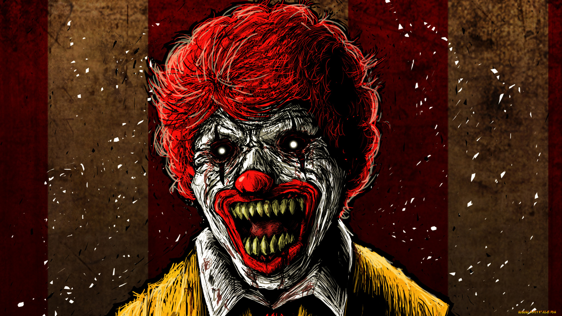 рисованные, другое, клоун