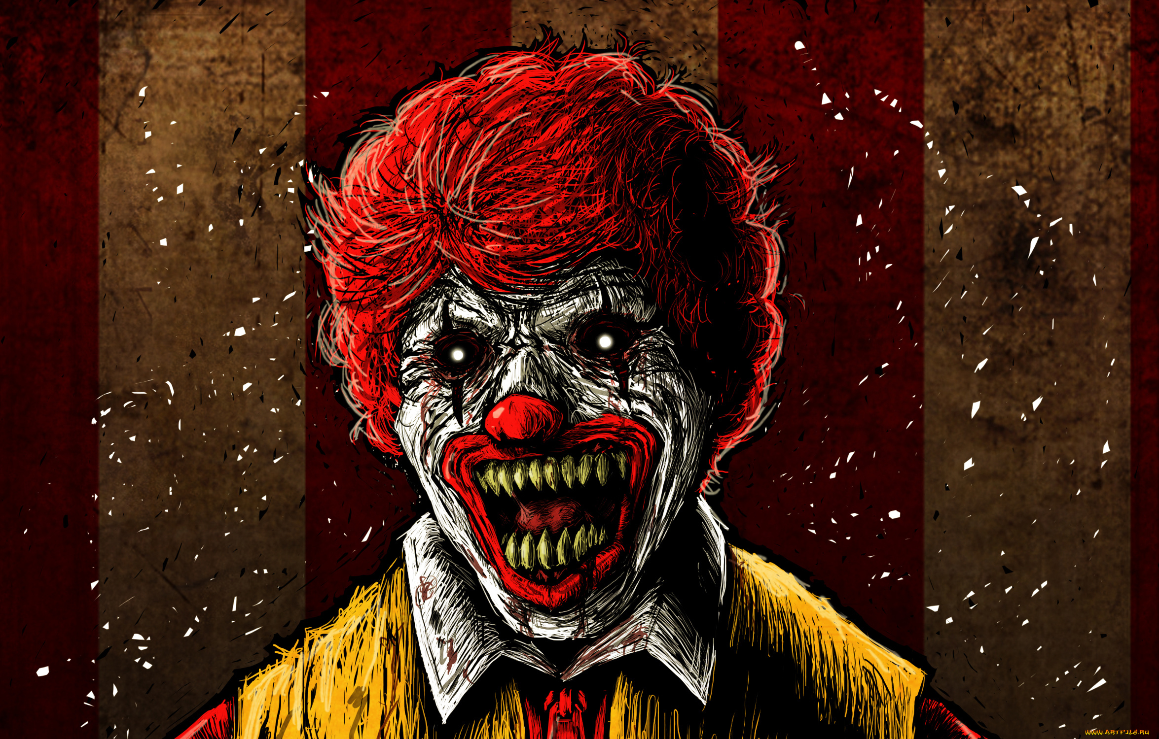 рисованные, другое, клоун