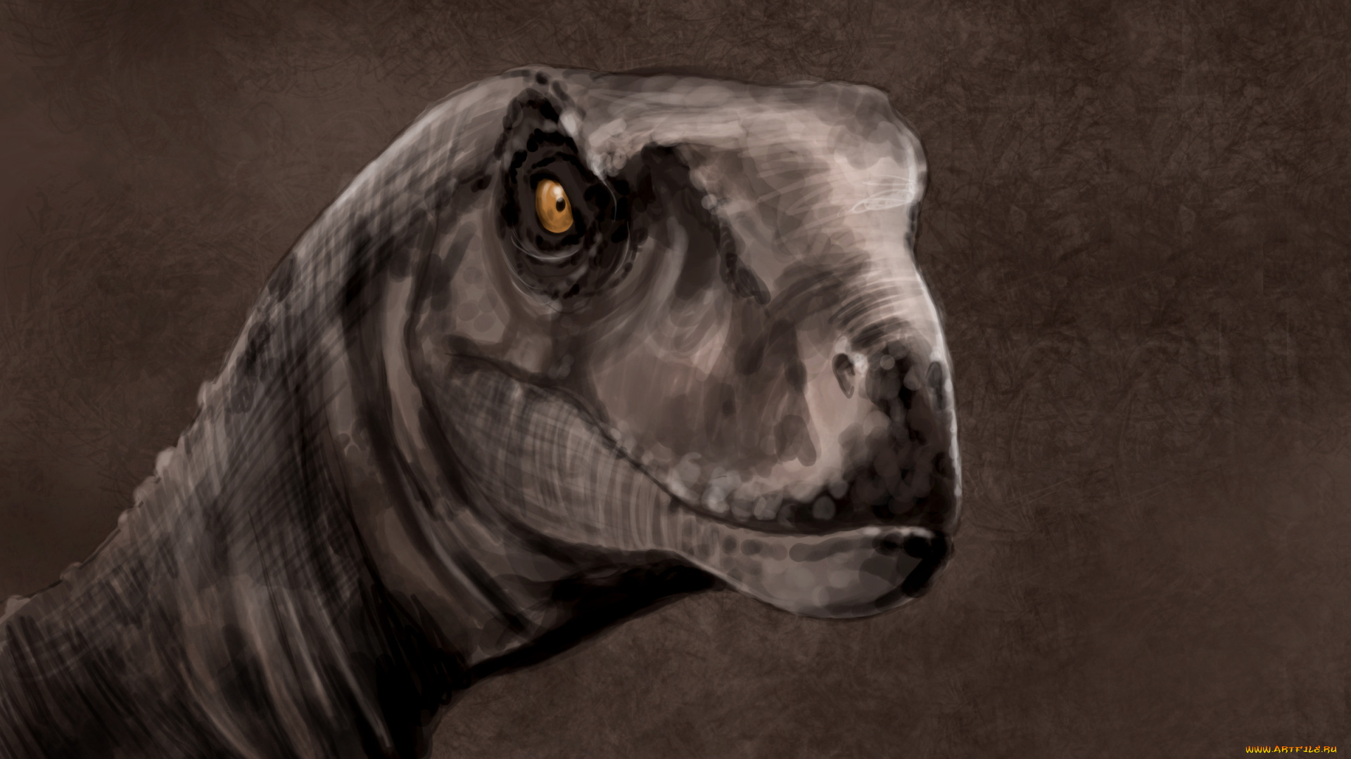 динозавр, рисованные, животные, , доисторические, морда, хищник