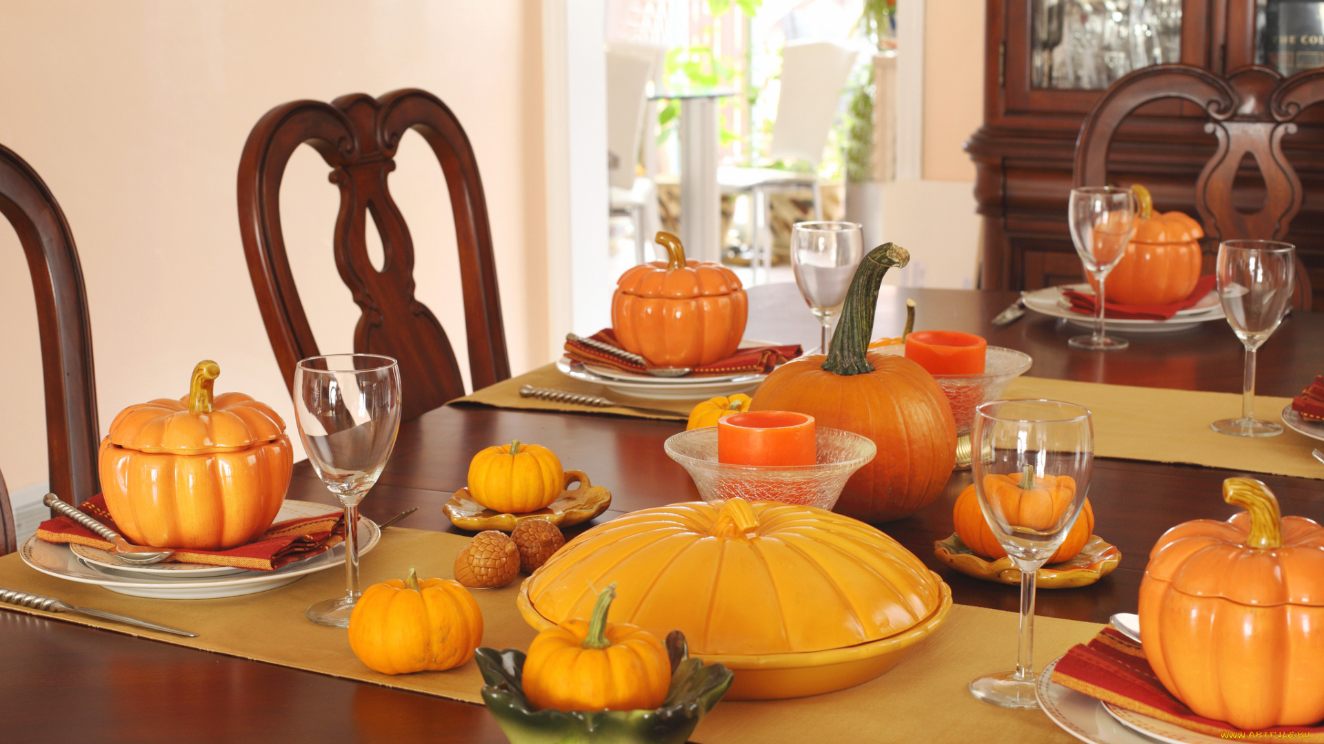 интерьер, декор, , отделка, , сервировка, сервировка, стола, набор, тыковки