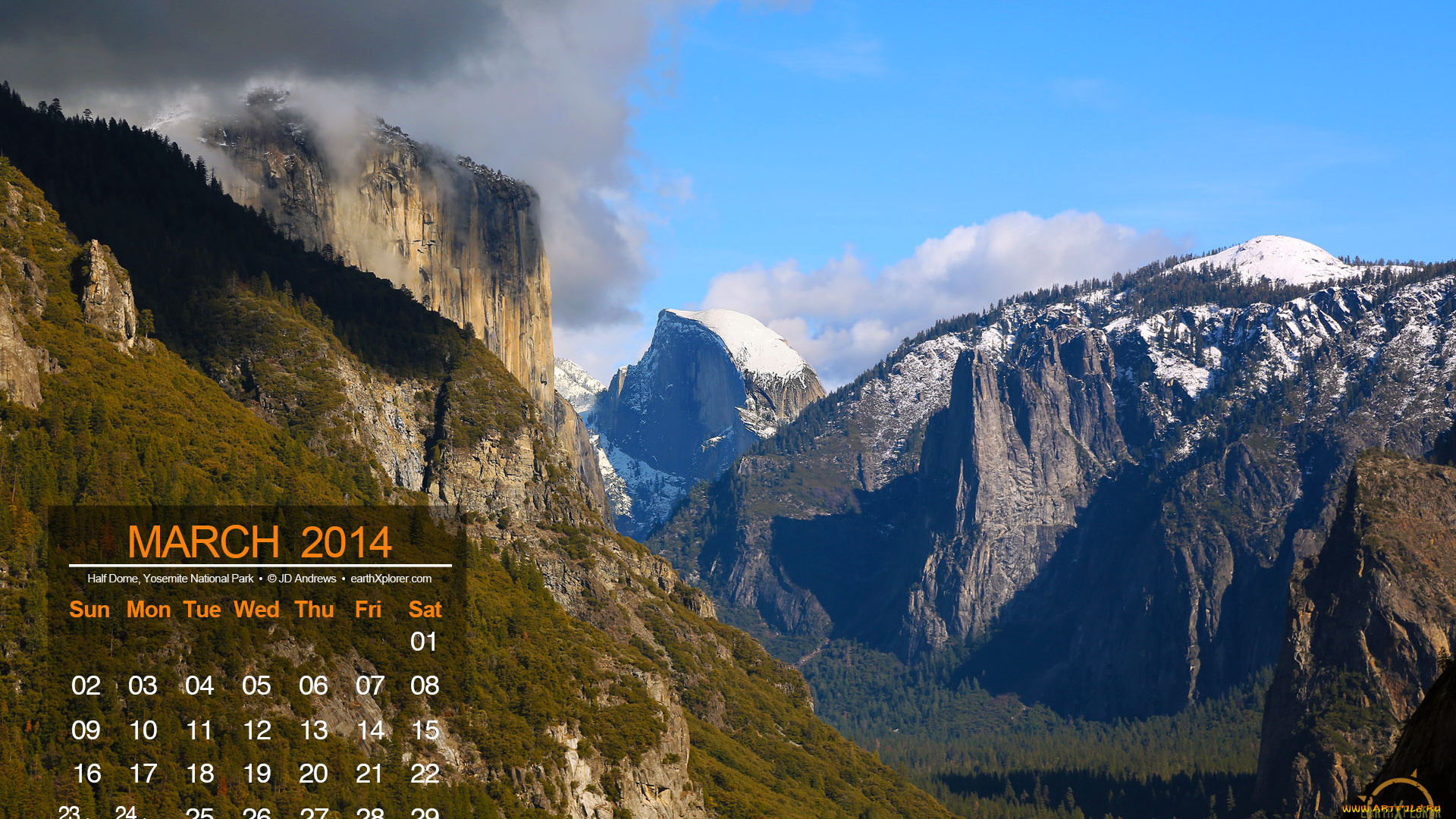 календари, природа, горы