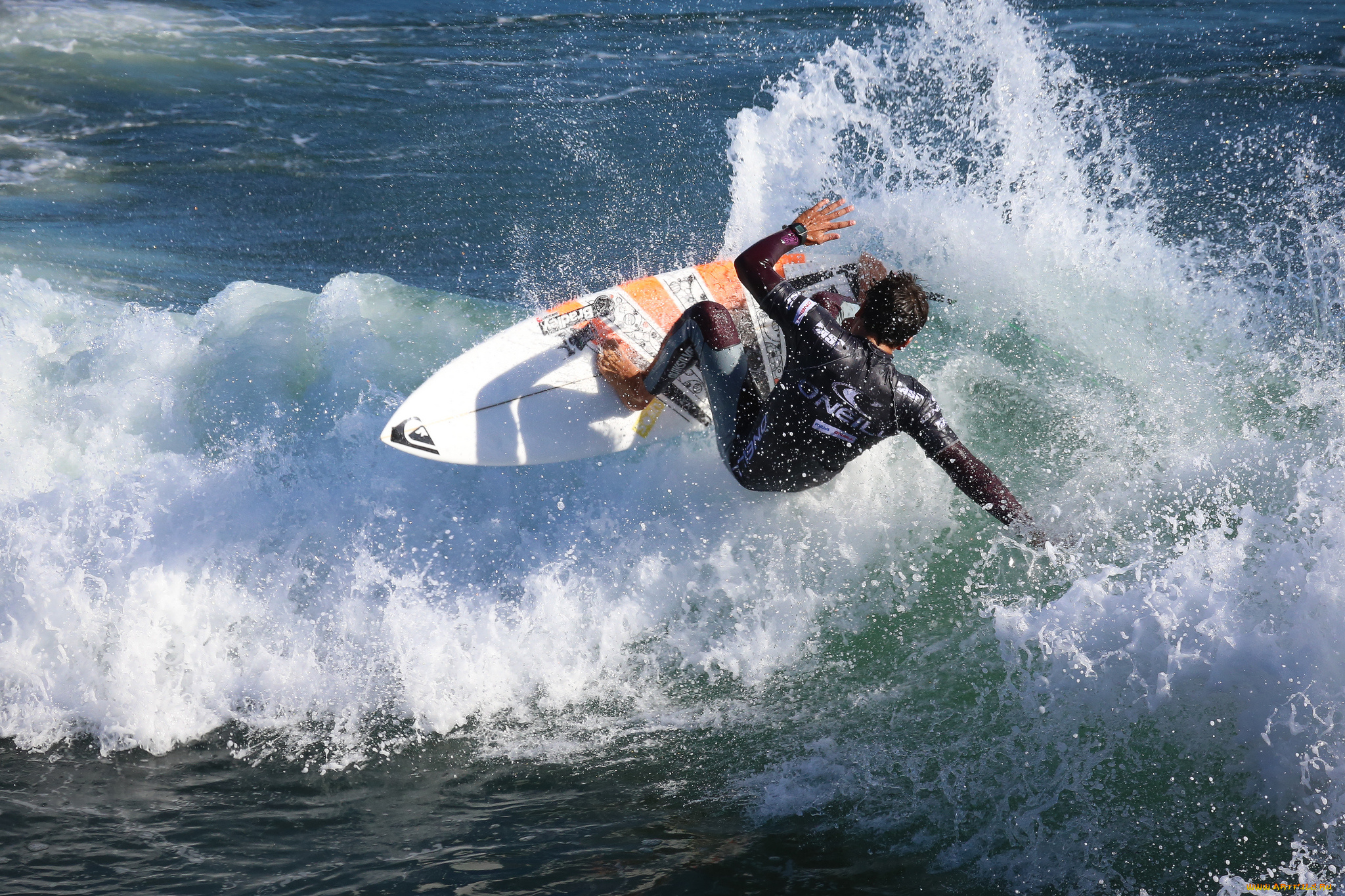 спорт, серфинг, океан, серфер, доска, волна