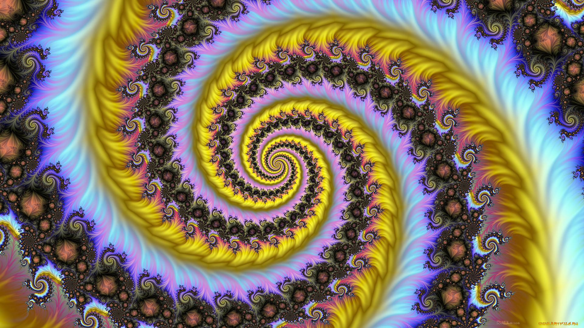 3д, графика, фракталы, , fractal, фон, узор, цвета