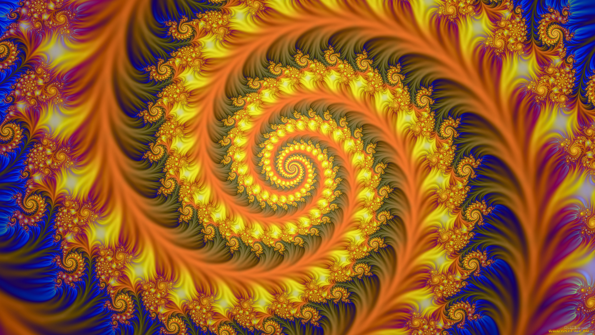 3д, графика, фракталы, , fractal, узор, цвета, фон