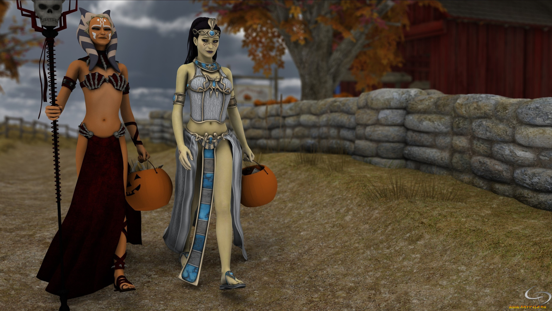 3д, графика, существа, , creatures, фон, взгляд, халки