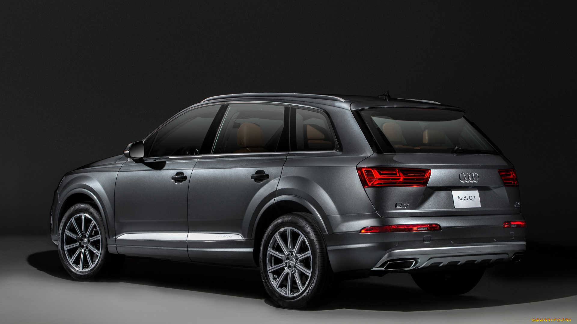 автомобили, audi, 2015г, quattro, tdi, q7, темный