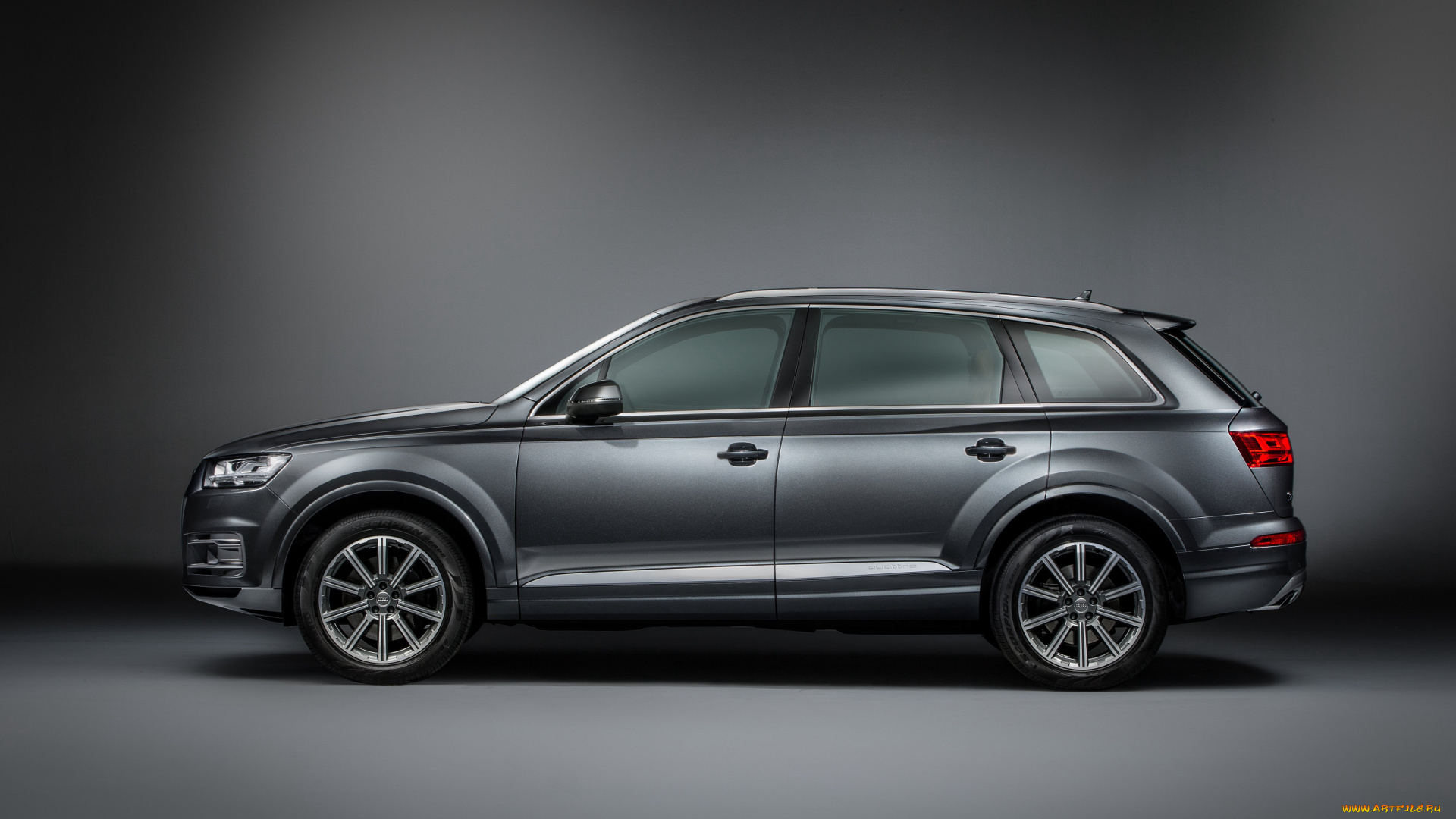 автомобили, audi, 2015г, quattro, темный, tdi, q7