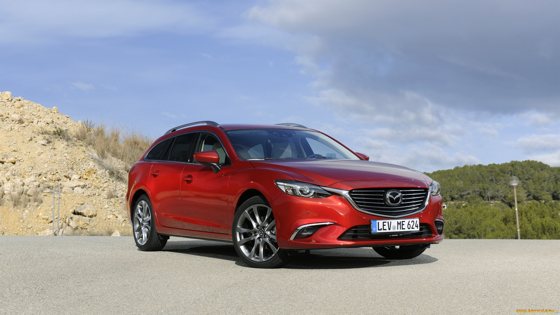 автомобили, mazda, красный, 2015г, gj, wagon, mazda6
