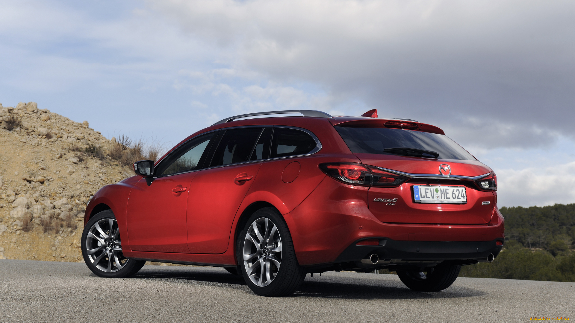 автомобили, mazda, красный, 2015г, wagon, gj, mazda6