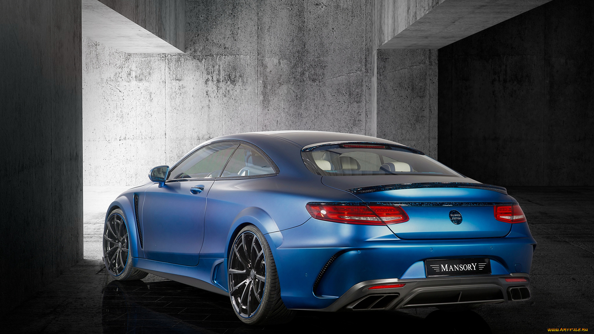 автомобили, mercedes-benz, синий, 2015г, c217, edition, diamond, coupе, amg, s, 63, mansory