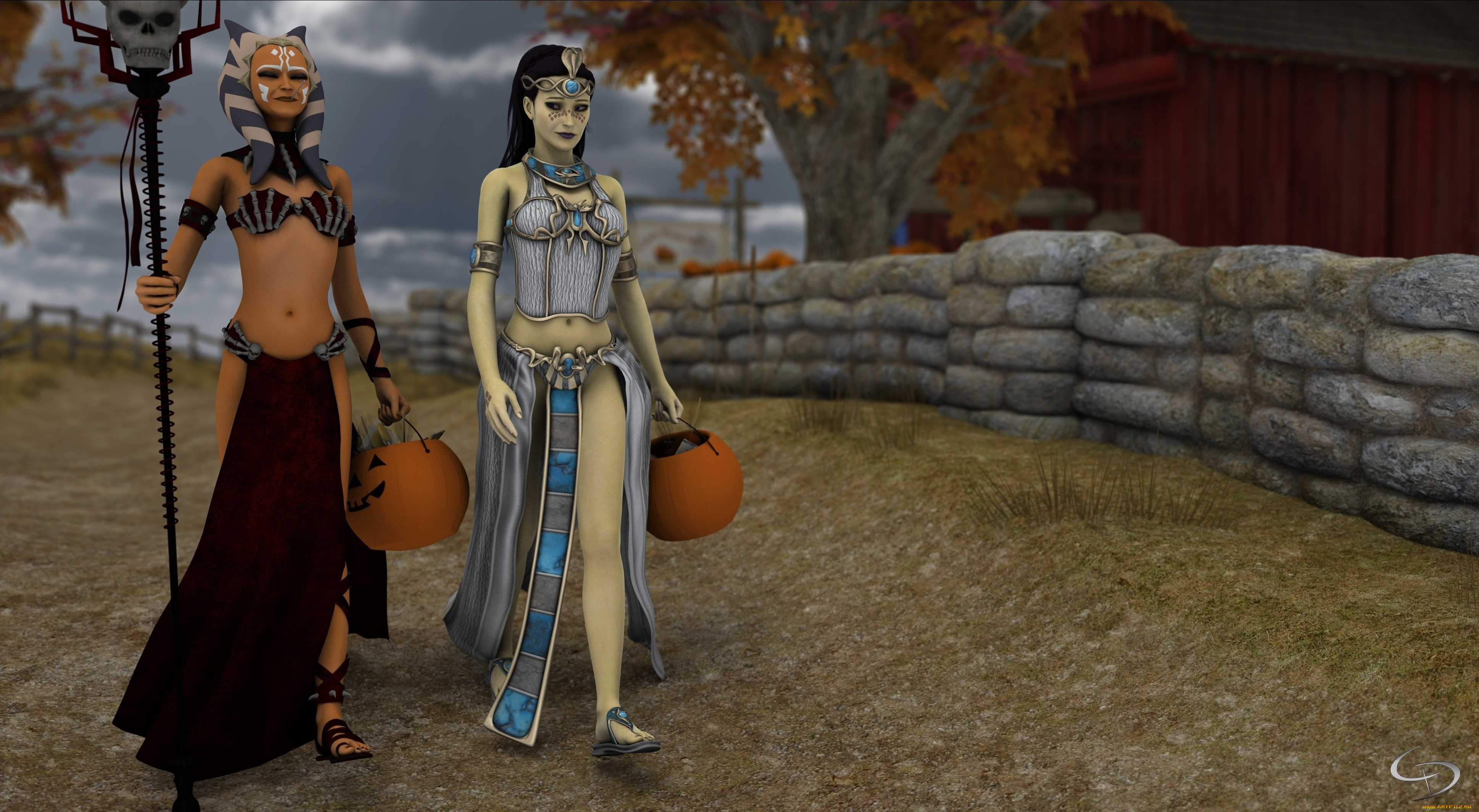 3д, графика, существа, , creatures, фон, взгляд, халки