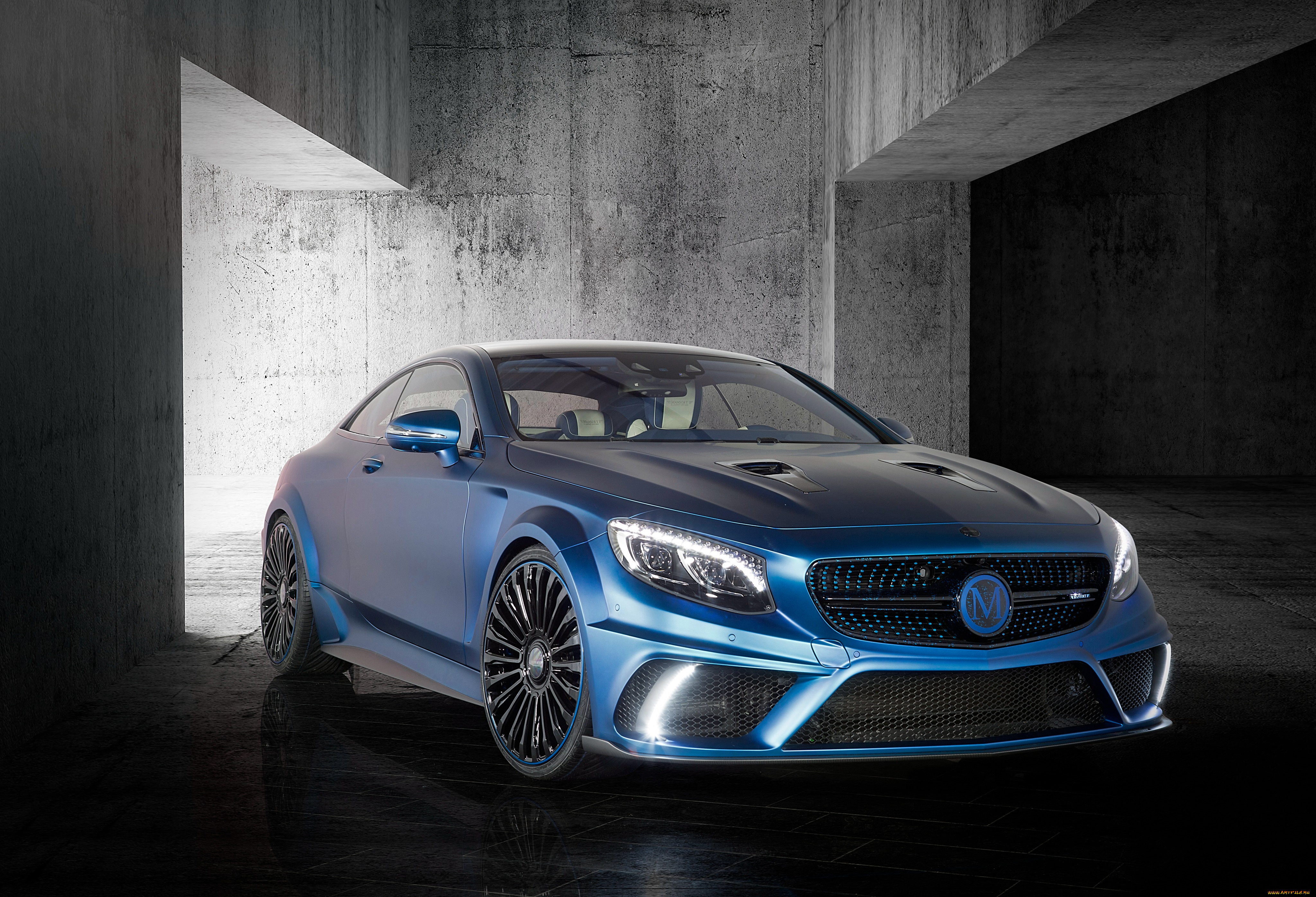 автомобили, mercedes-benz, синий, 2015г, c217, edition, diamond, coupе, amg, s, 63, mansory