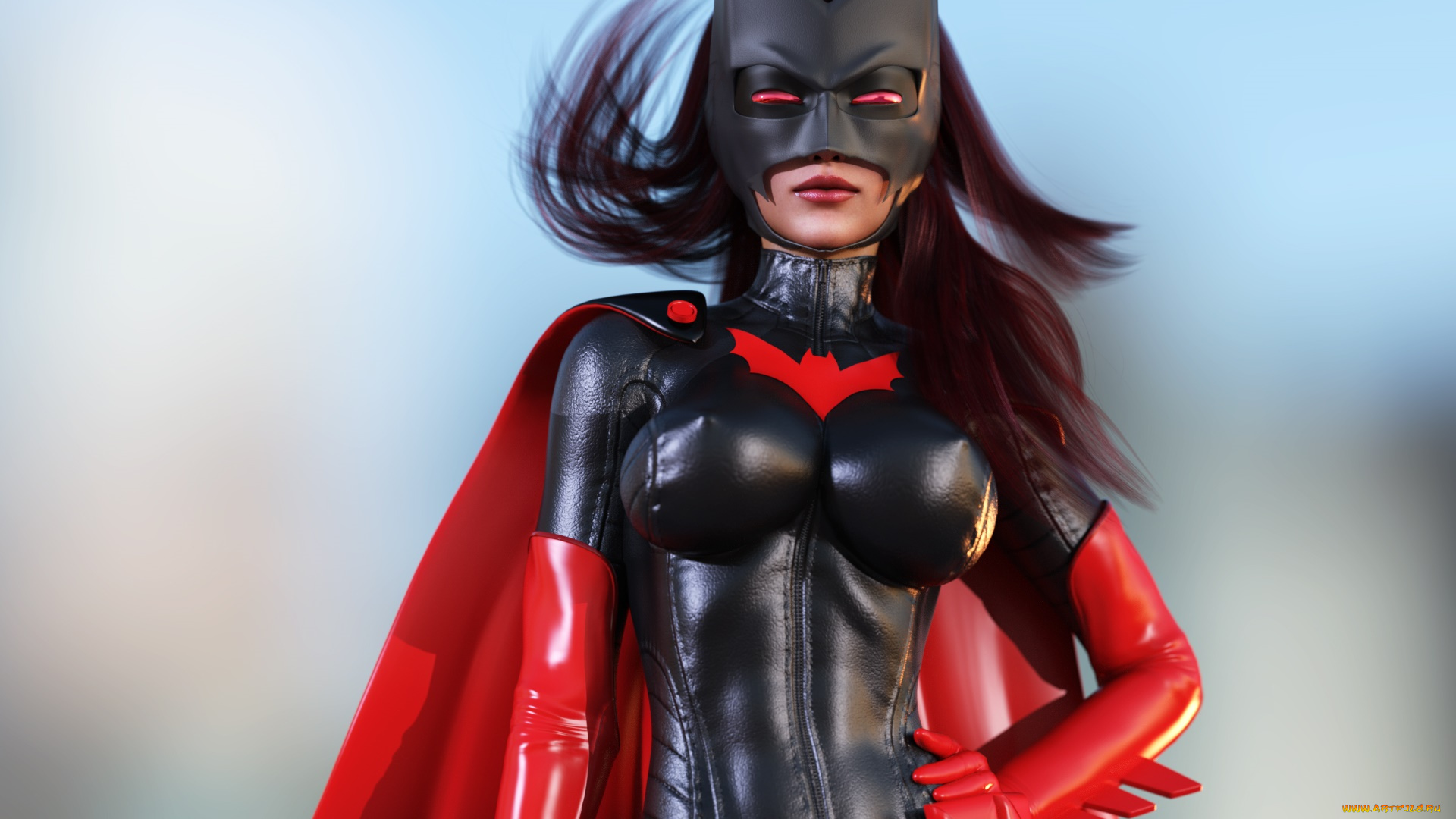 3д, графика, фантазия, , fantasy, девушка, взгляд, фон