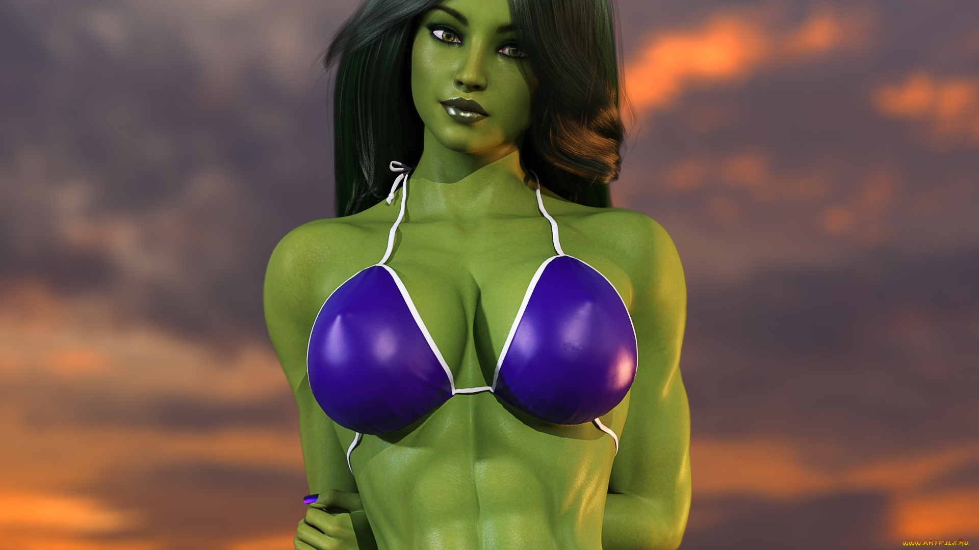 3д, графика, фантазия, , fantasy, девушка, взгляд, фон