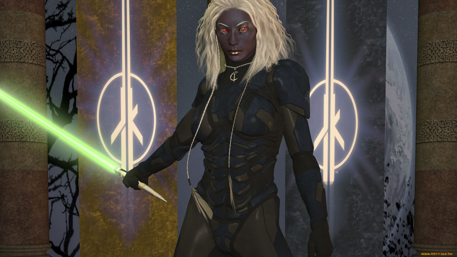 3д, графика, фантазия, , fantasy, взгляд, девушка, фон