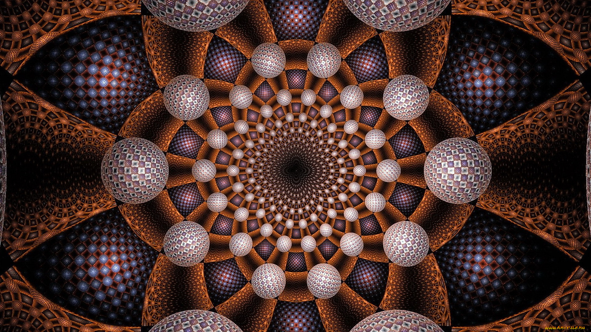 3д, графика, фракталы, , fractal, узор, фон, цвета