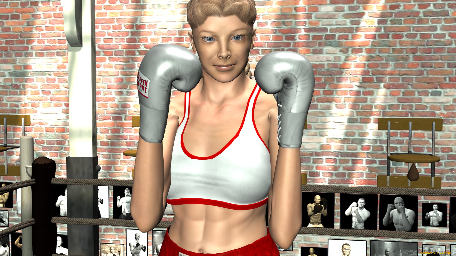 3д, графика, спорт, , sport, взгляд, фон, девушка