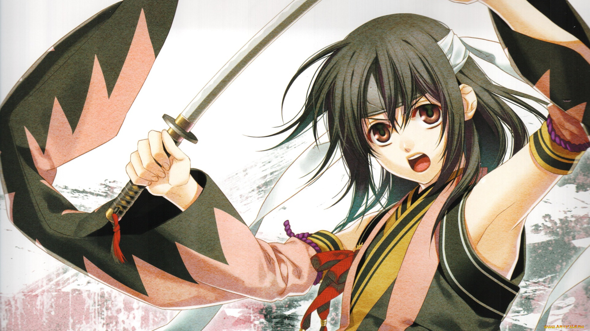 аниме, hakuouki, yukimura, chizuru