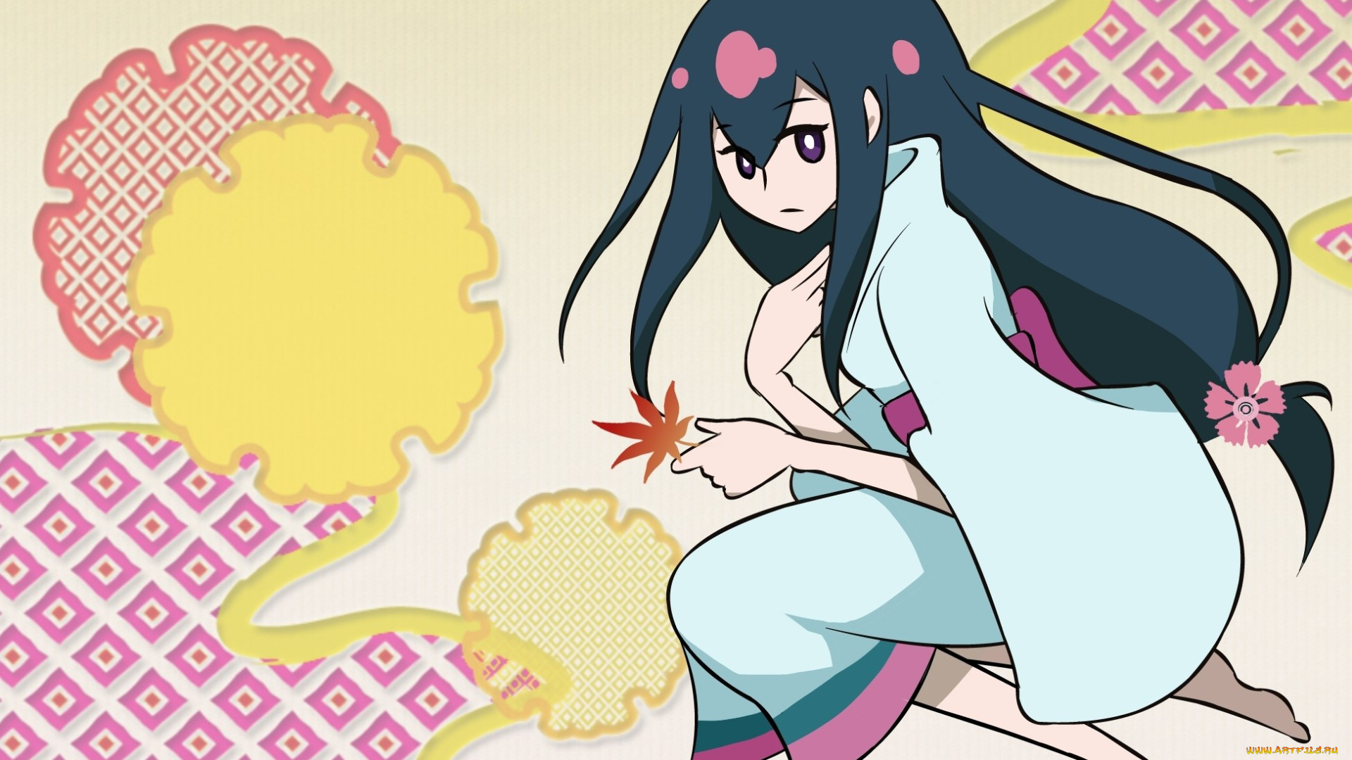 аниме, katanagatari, yasuri, nanami