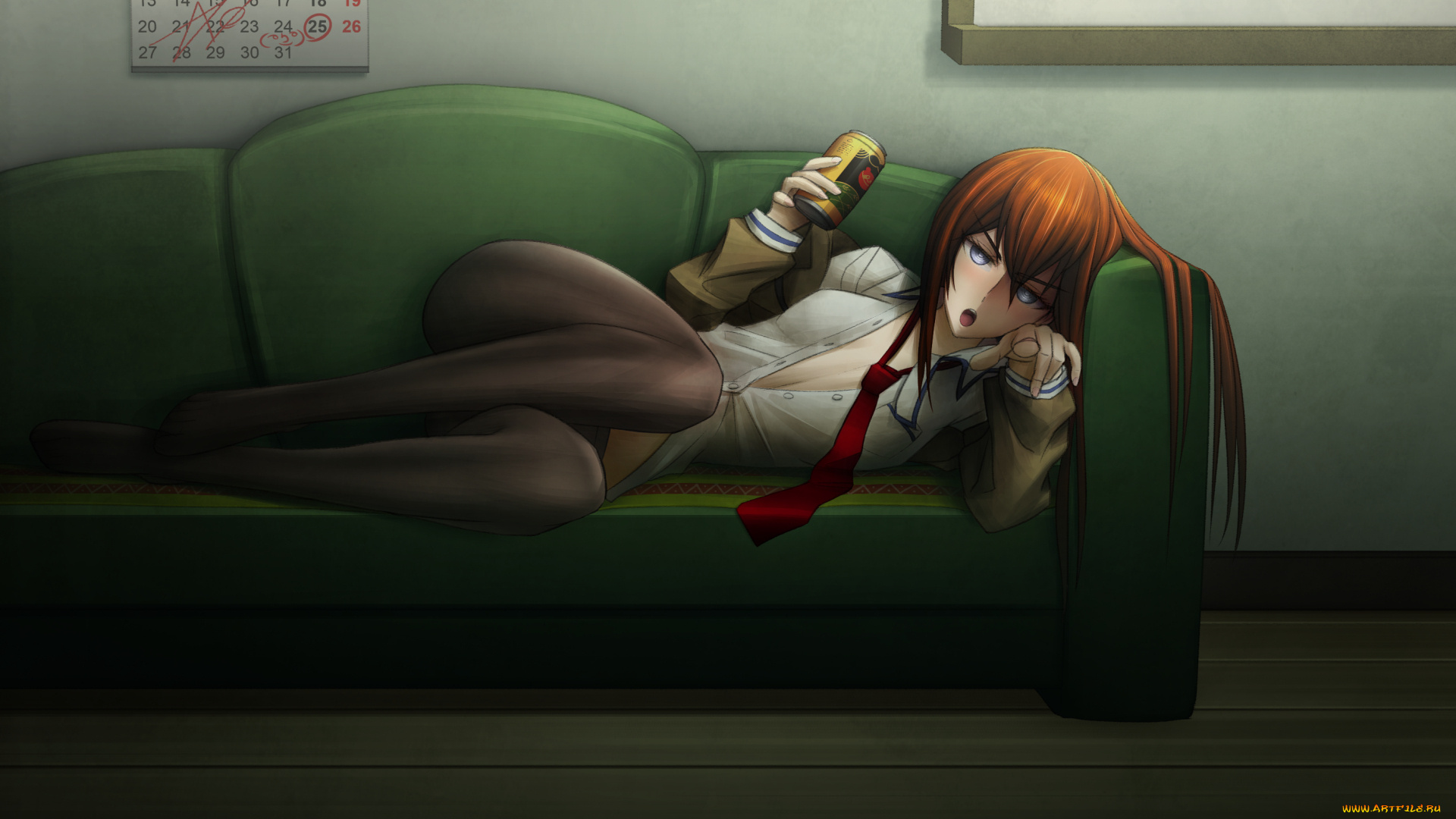 аниме, steins, gate, makise, kurisu