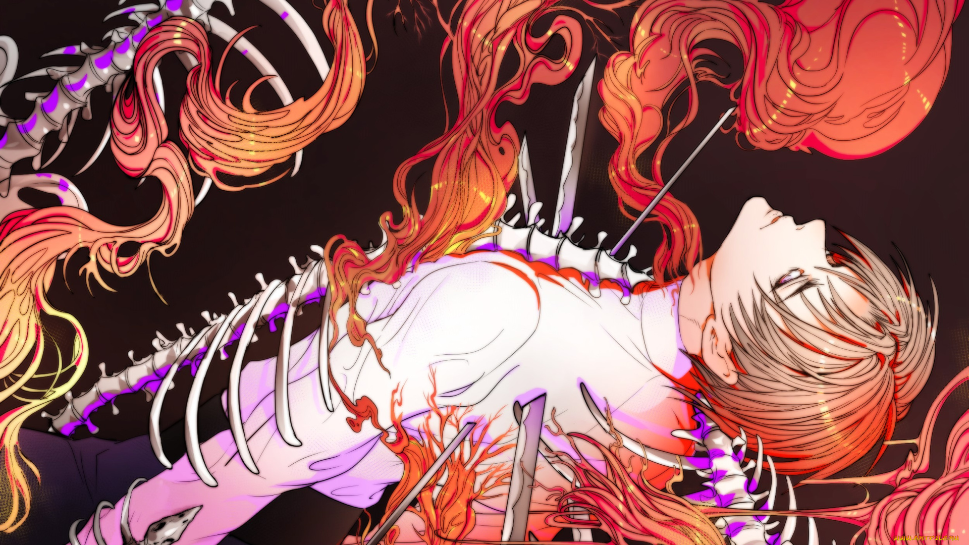 аниме, touken, ranbu, heshikiri, hasebe