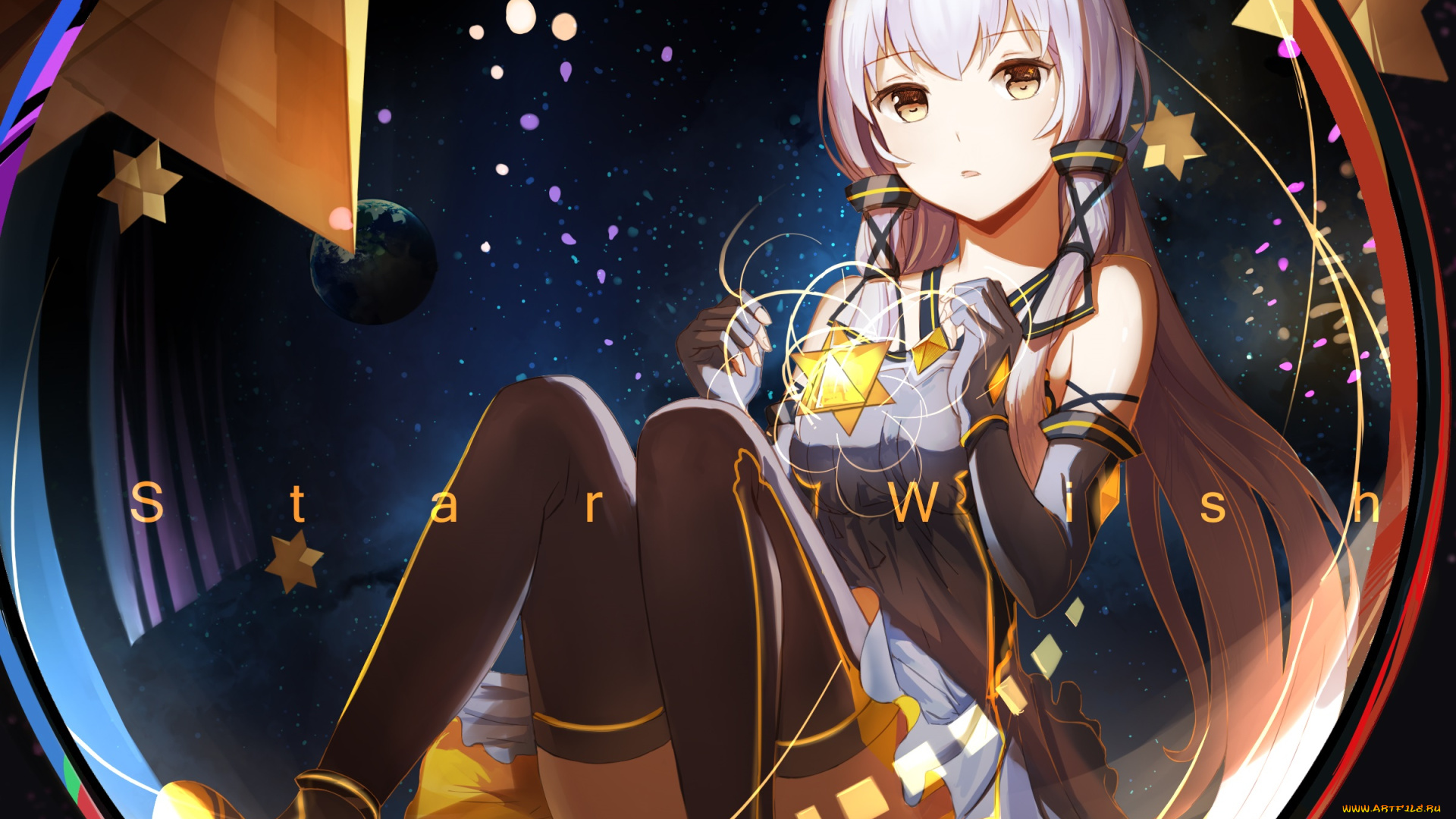 аниме, vocaloid, девушка