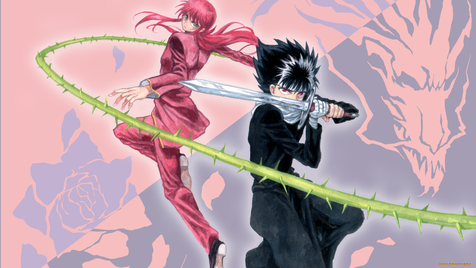 аниме, yu, yu, hakusho, парни