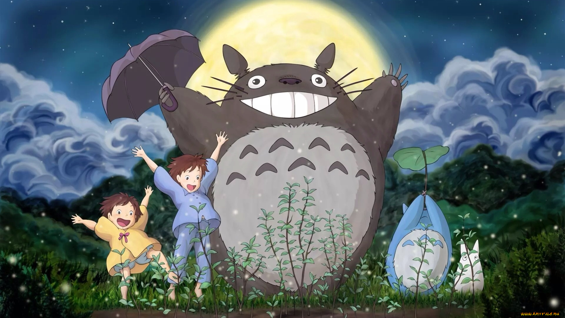 аниме, животные, , существа, totoro