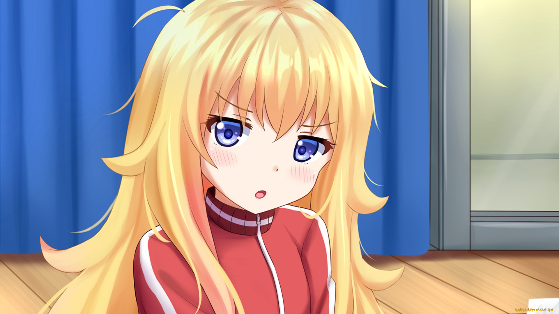 gabriel, dropout, аниме, девушка, фон, взгляд