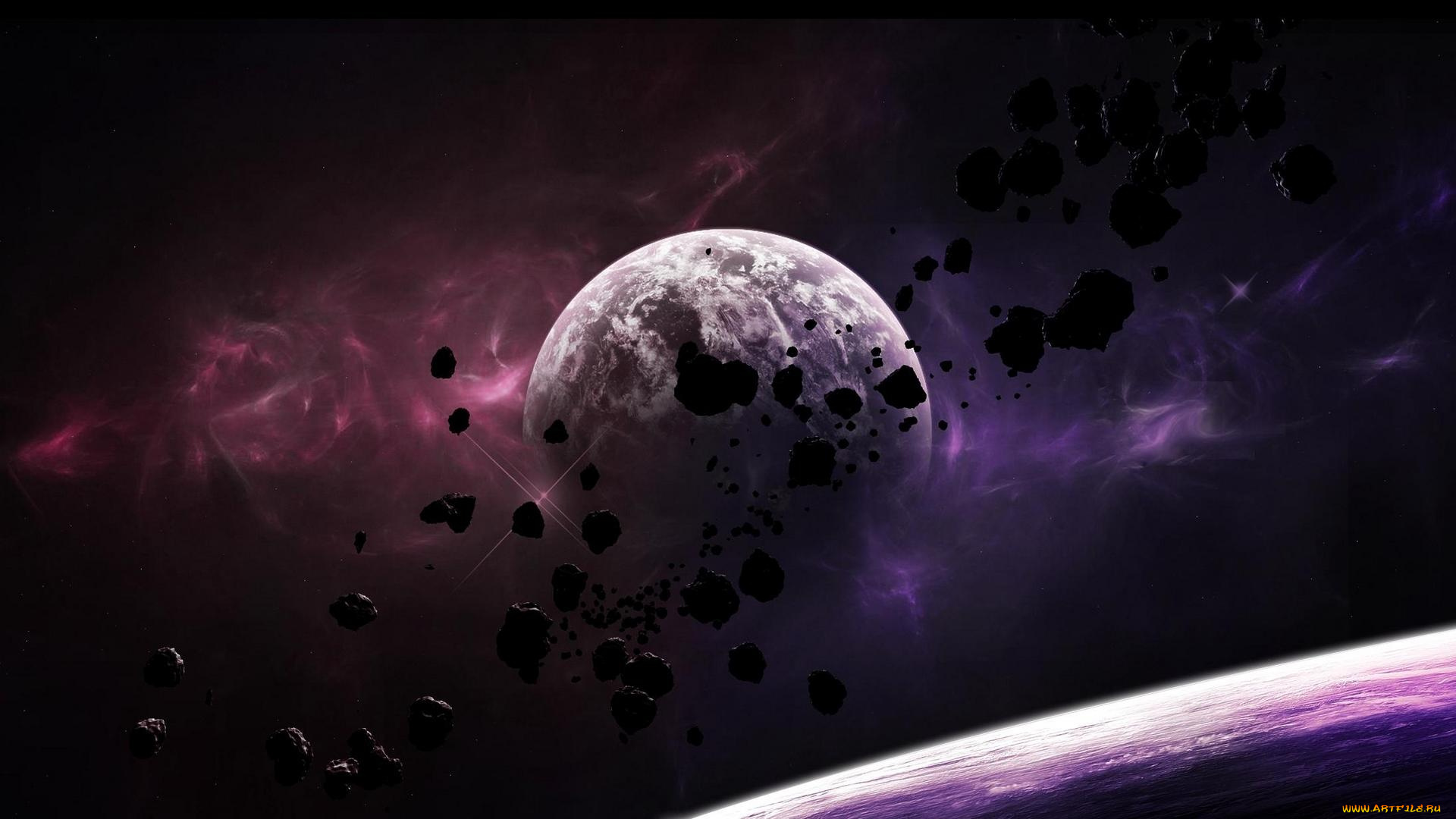 космос, арт, вселенная, планеты, звёзды, созвездия