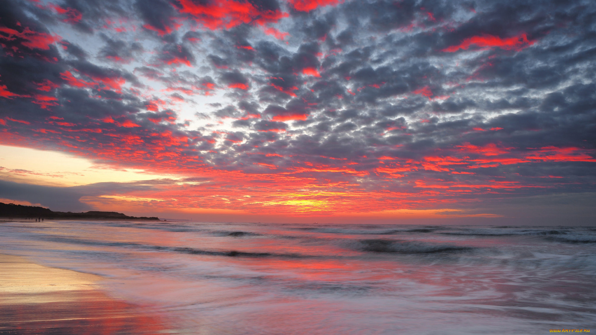 природа, восходы, закаты, море, закат