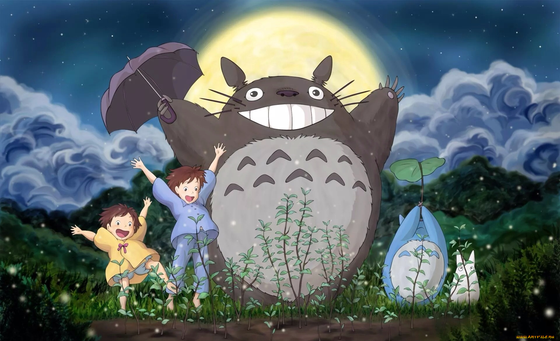 аниме, животные, , существа, totoro