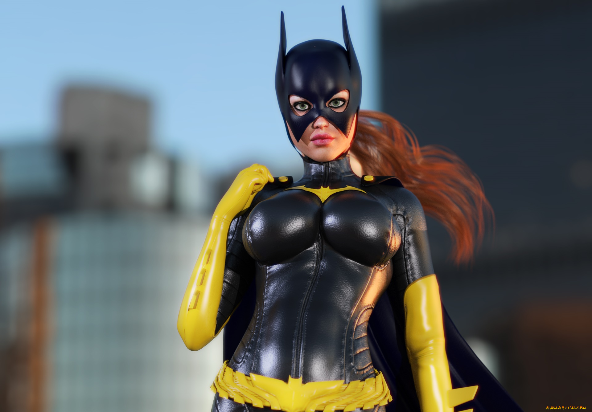 3д, графика, фантазия, , fantasy, девушка, взгляд, фон