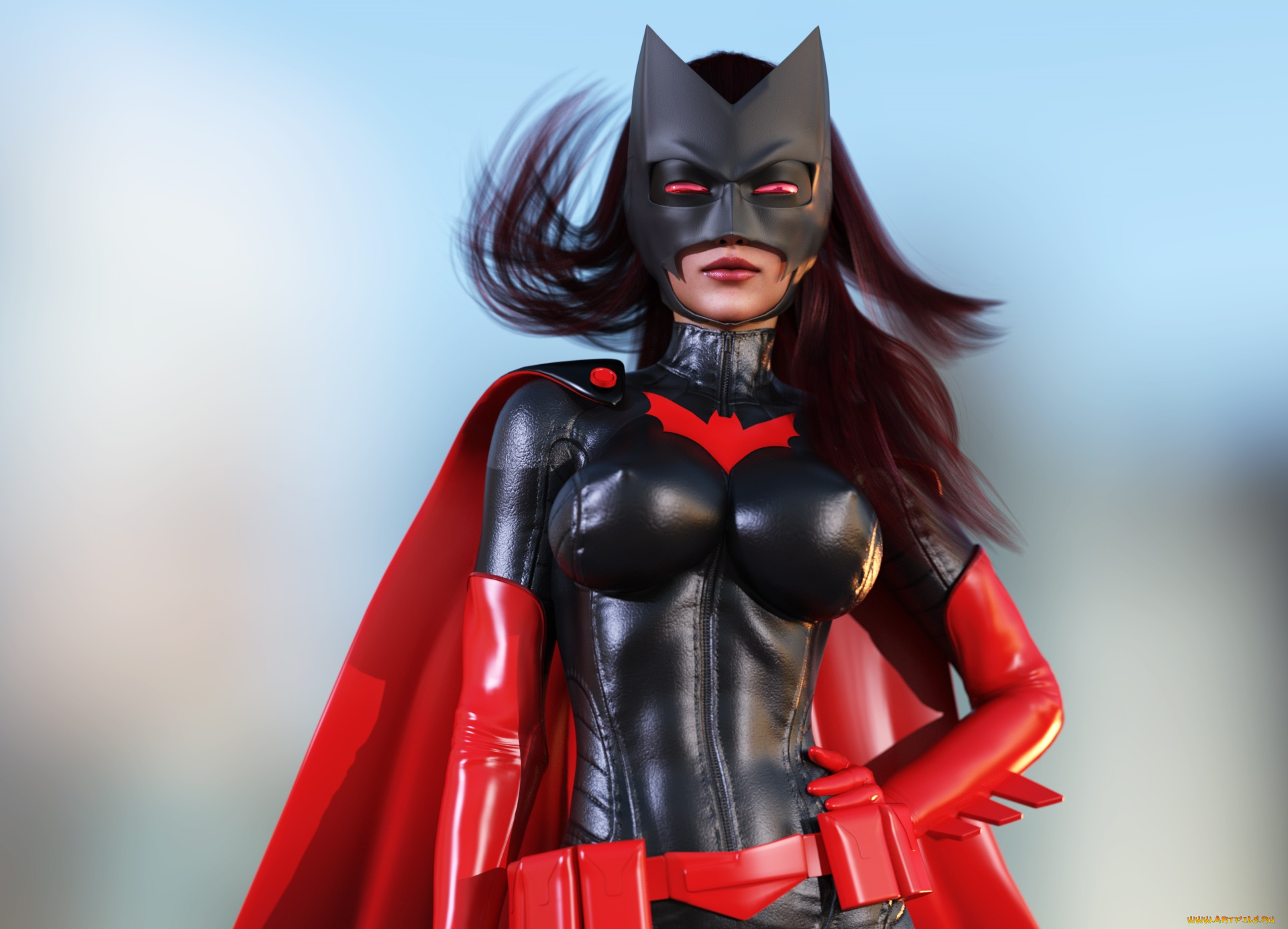 3д, графика, фантазия, , fantasy, девушка, взгляд, фон