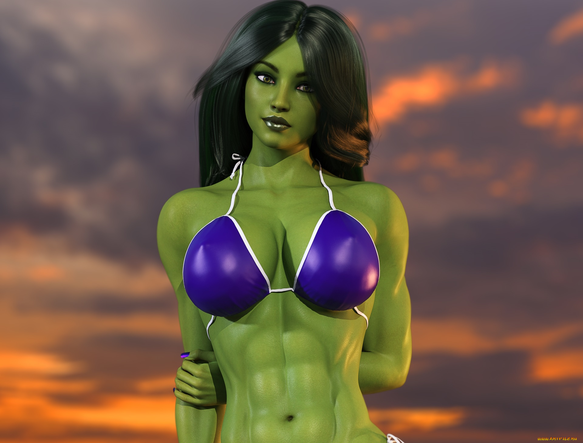 3д, графика, фантазия, , fantasy, девушка, взгляд, фон