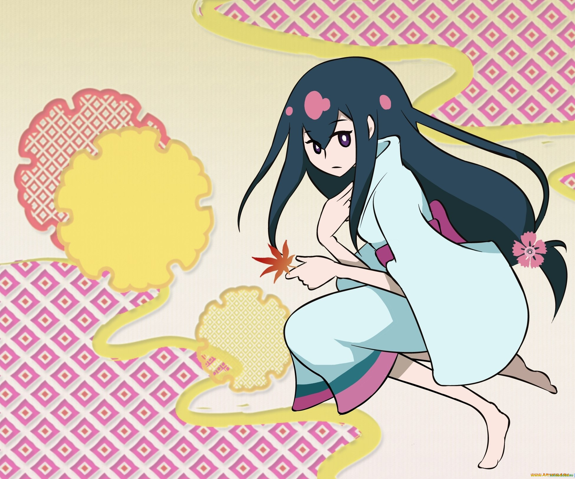 аниме, katanagatari, yasuri, nanami