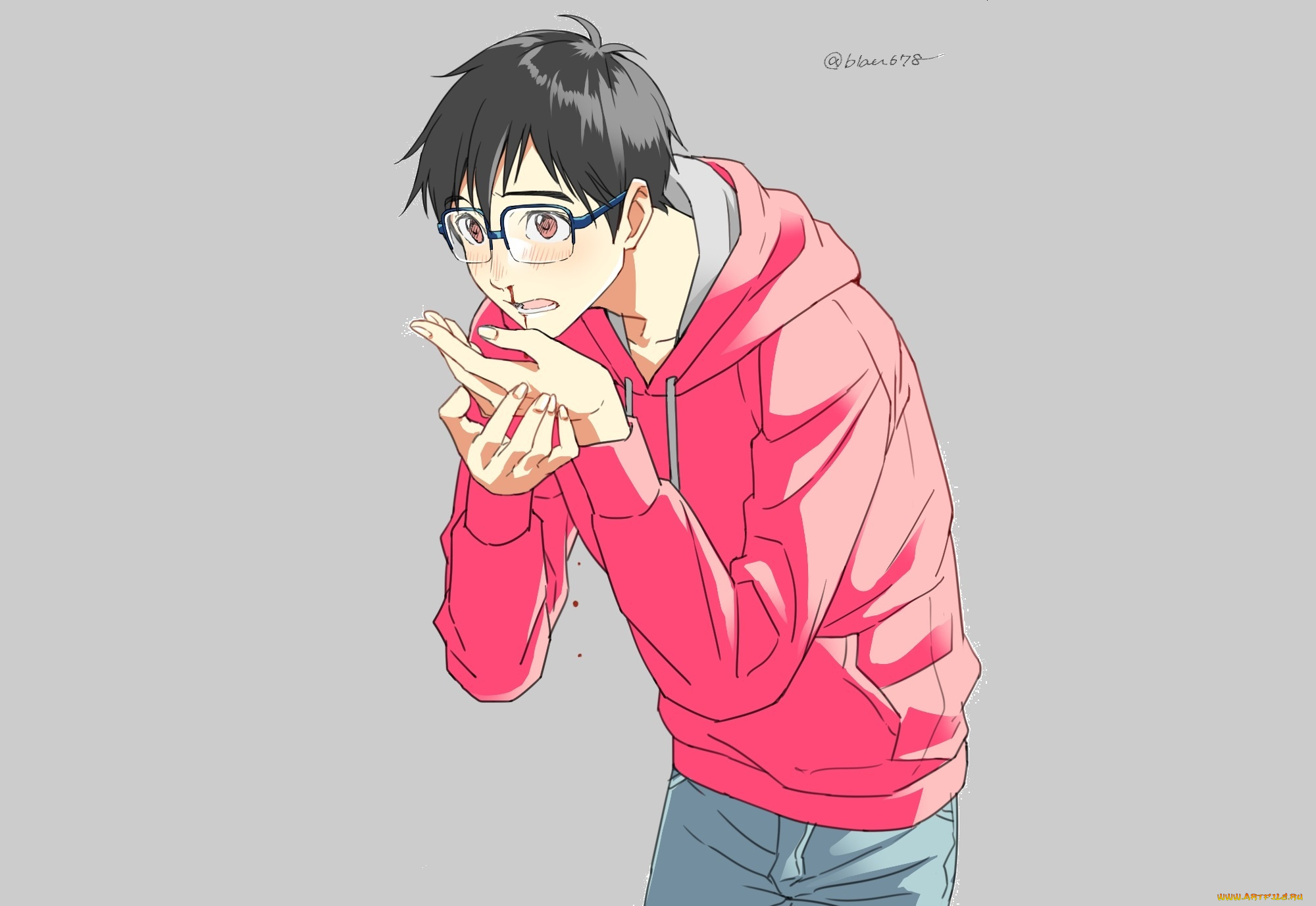 аниме, yuri, on, ice, katsuki, yuuri