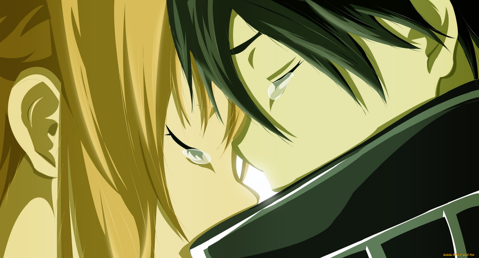 аниме, sword, art, online, фон, взгляд, парень