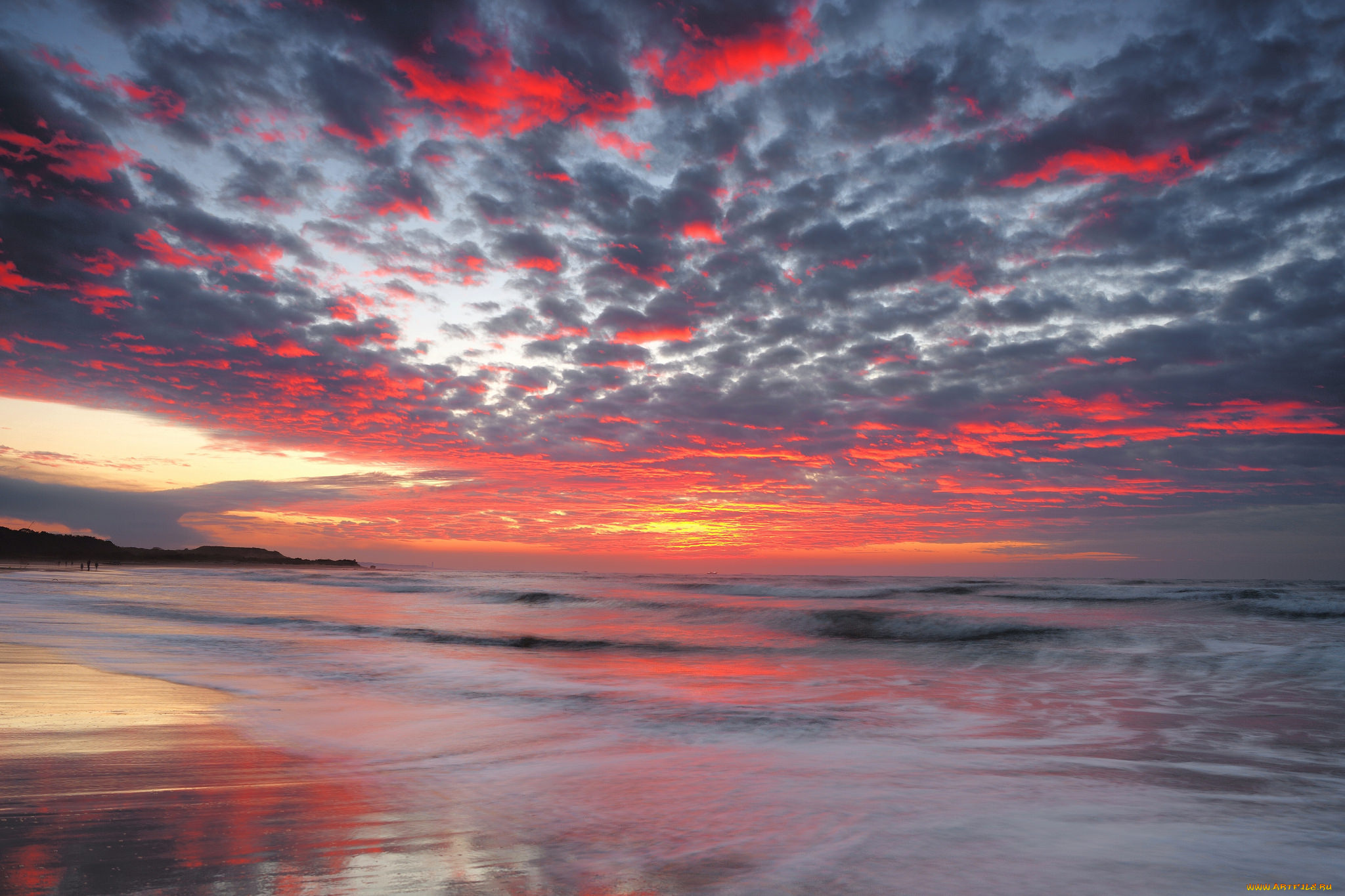 природа, восходы, закаты, море, закат