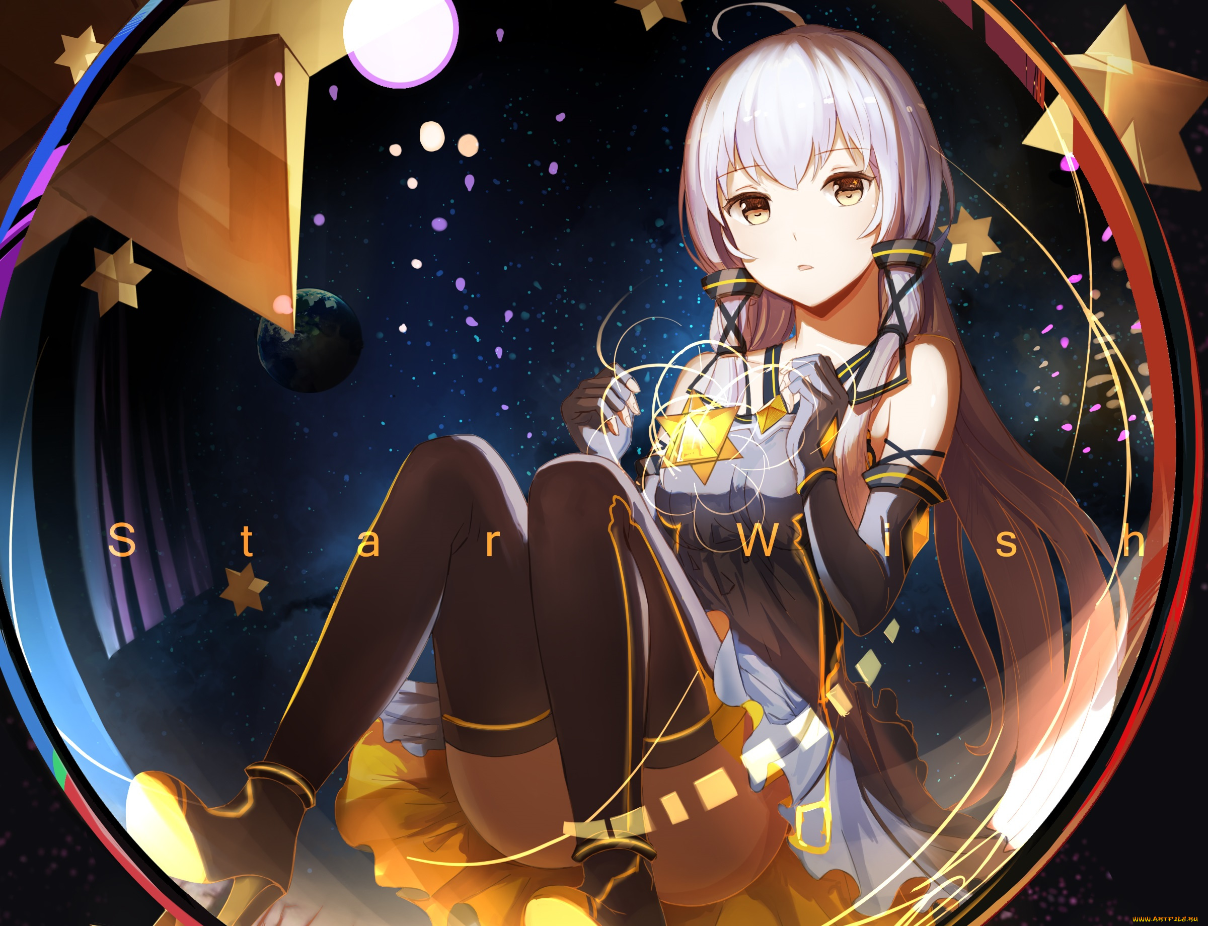 аниме, vocaloid, девушка