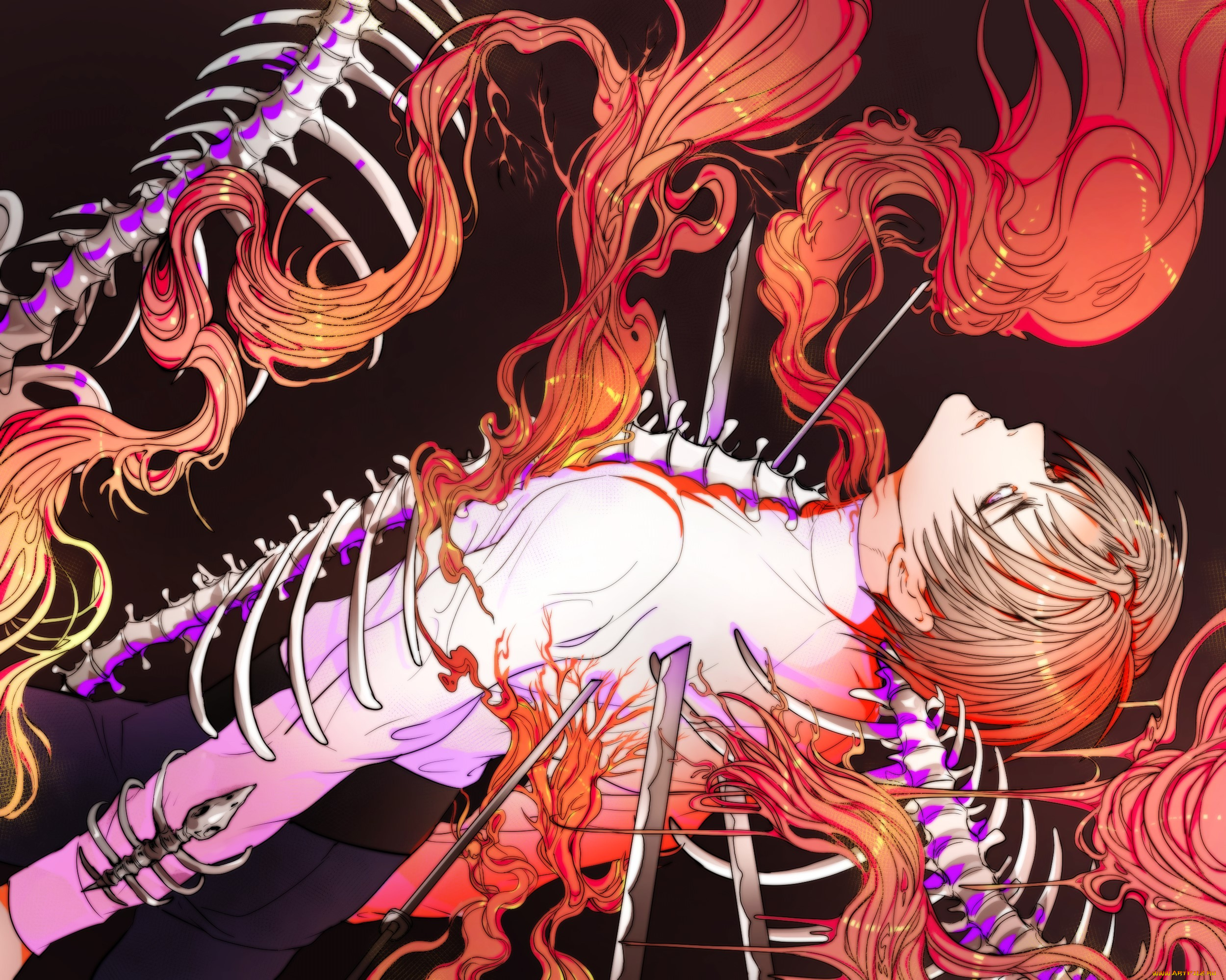 аниме, touken, ranbu, heshikiri, hasebe