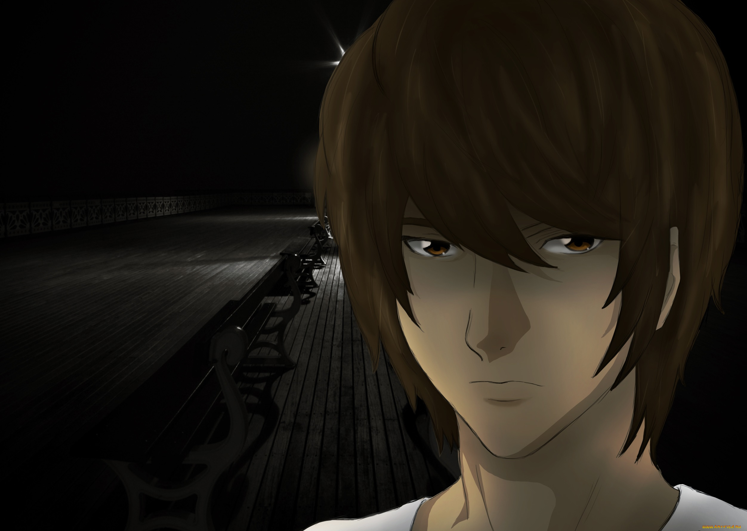 аниме, death, note, yagami, raito