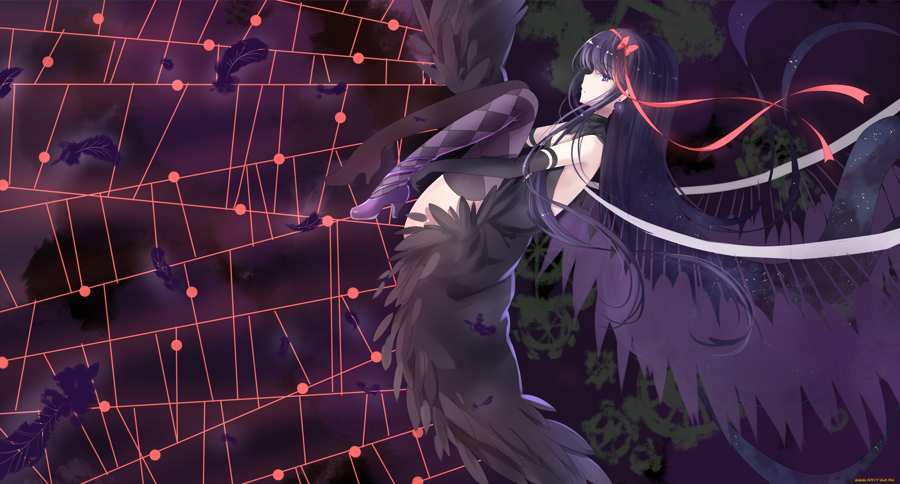 аниме, mahou, shoujo, madoka, magika, девушка