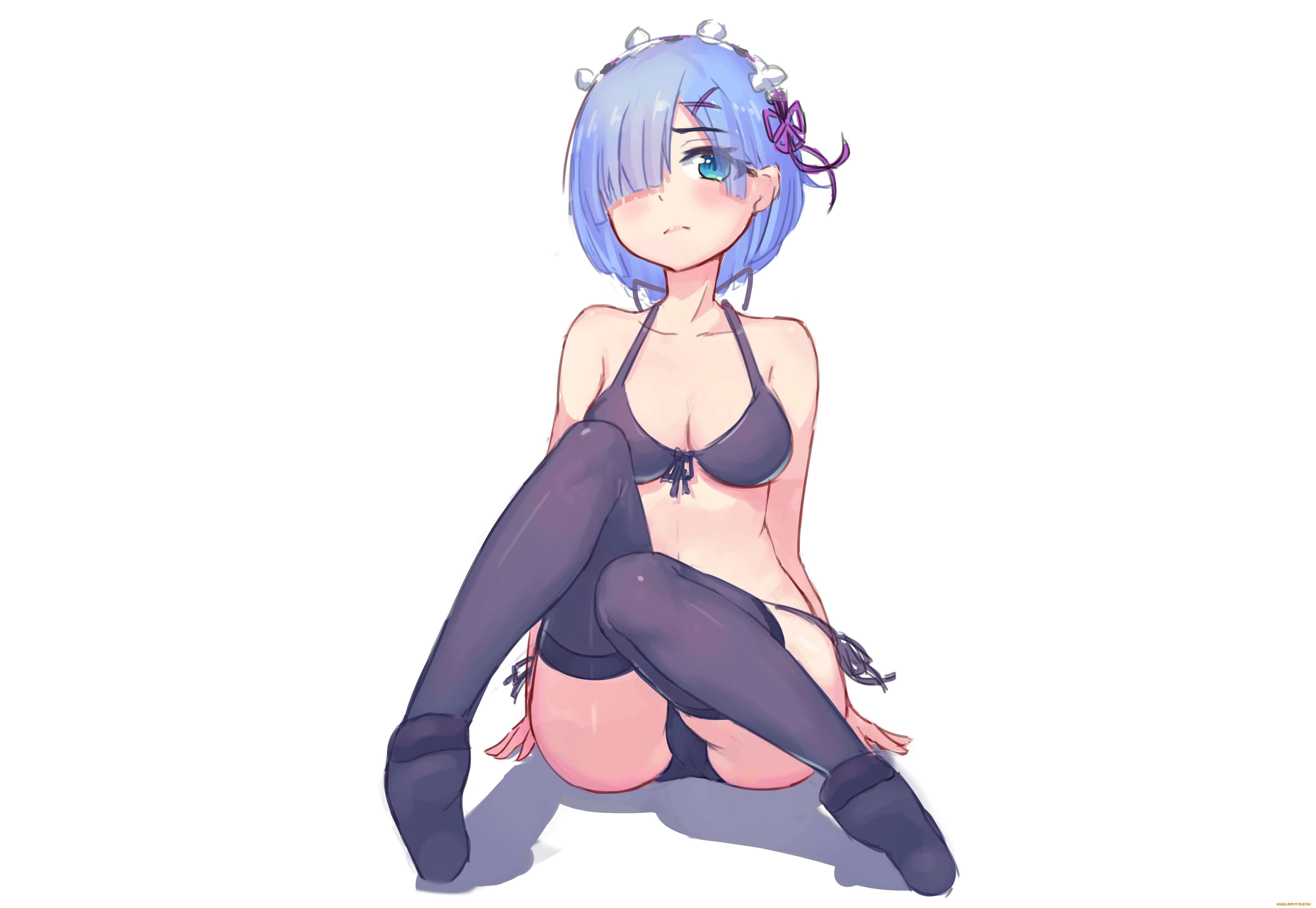 аниме, re, , zero, kara, hajimeru, isekai, seikatsu, рем