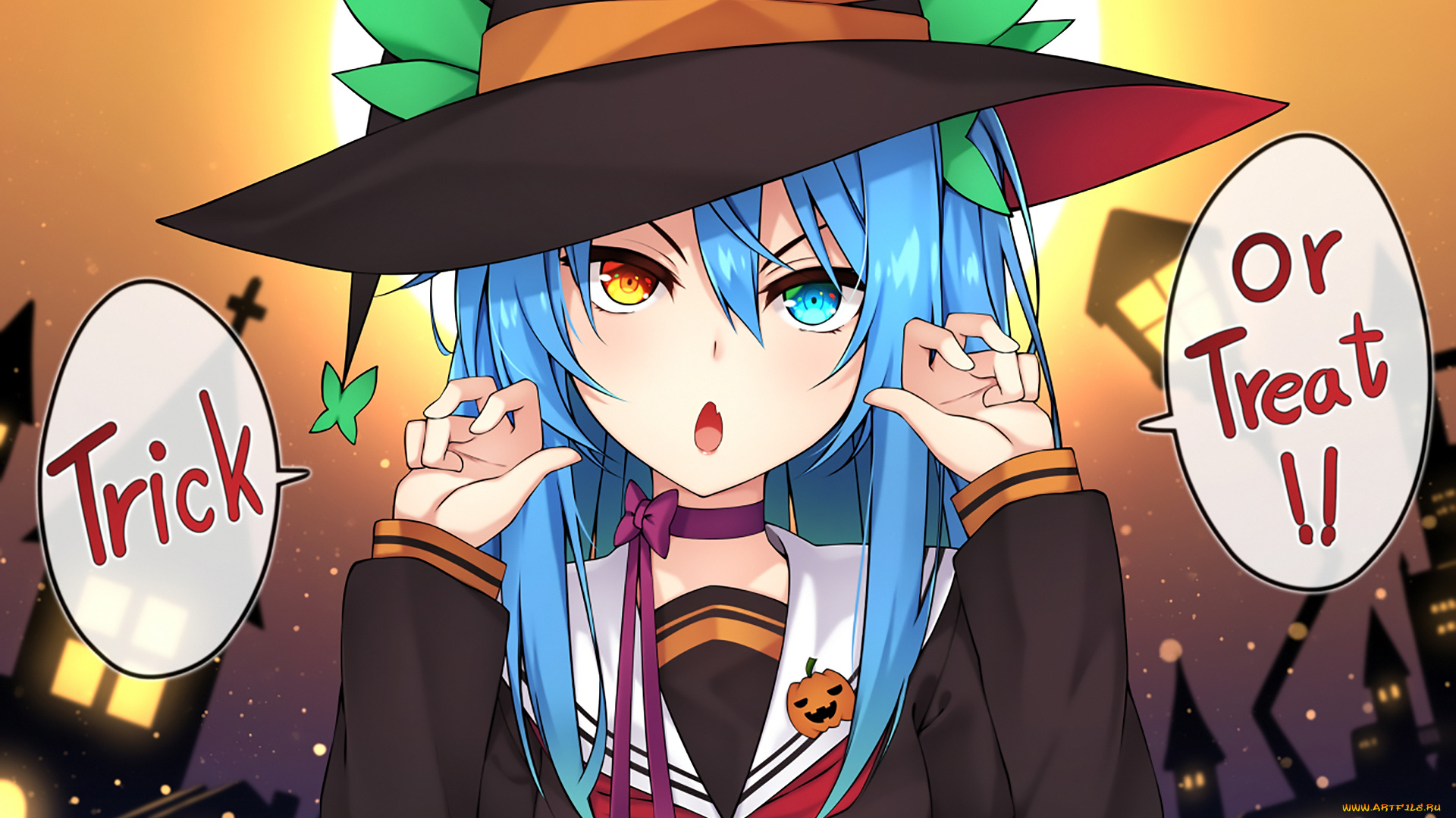 аниме, unknown, , другое, , взгляд, девушка, фон