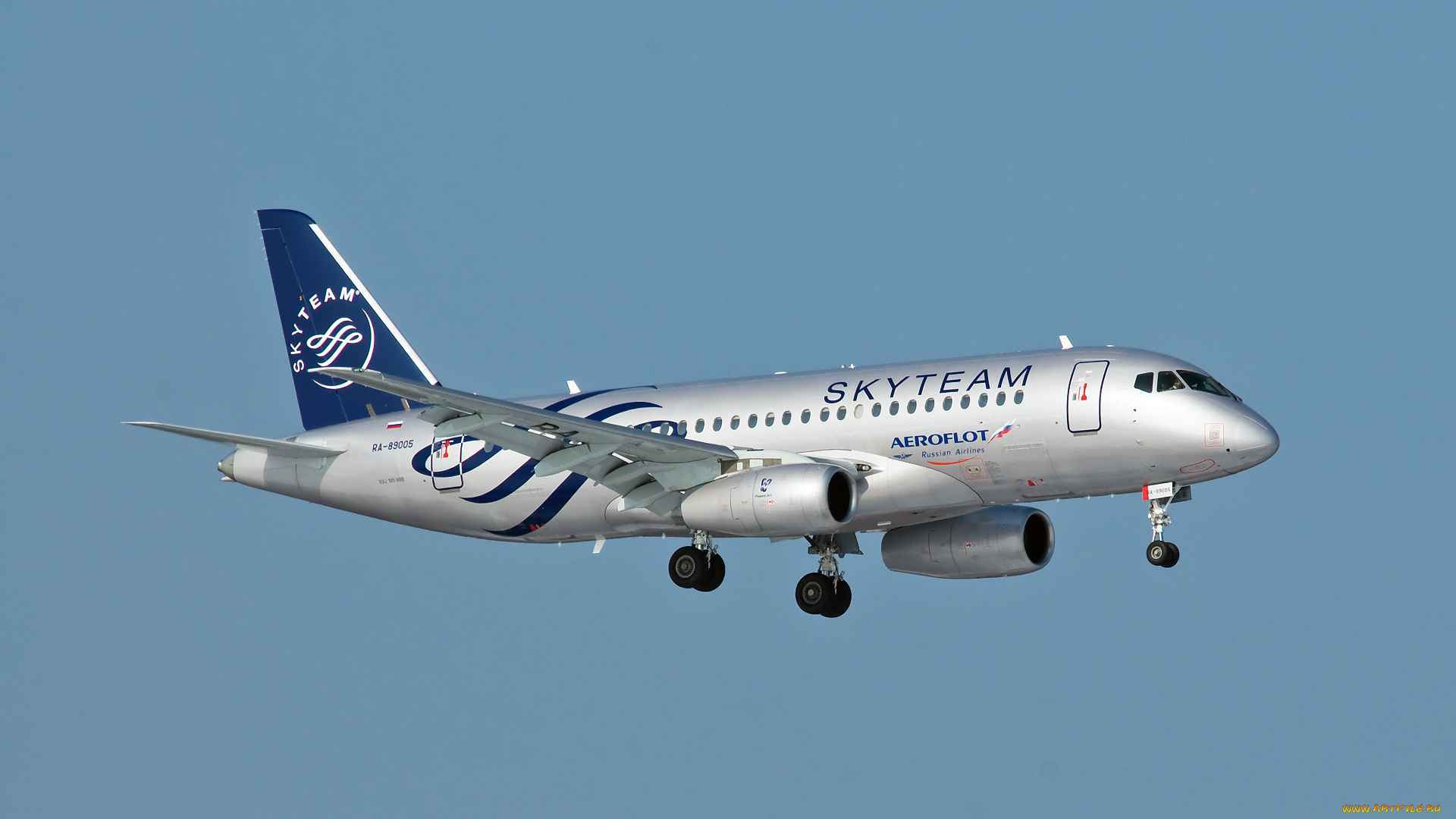 авиация, пассажирские, самолёты, skyteam, аэрофлот, самолет, небо, гражданская