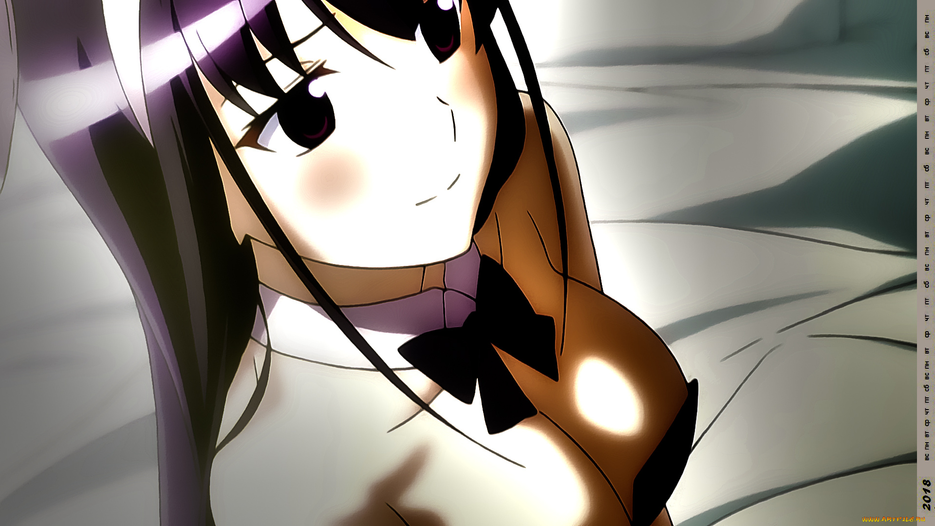 календари, аниме, девушка, взгляд, лицо