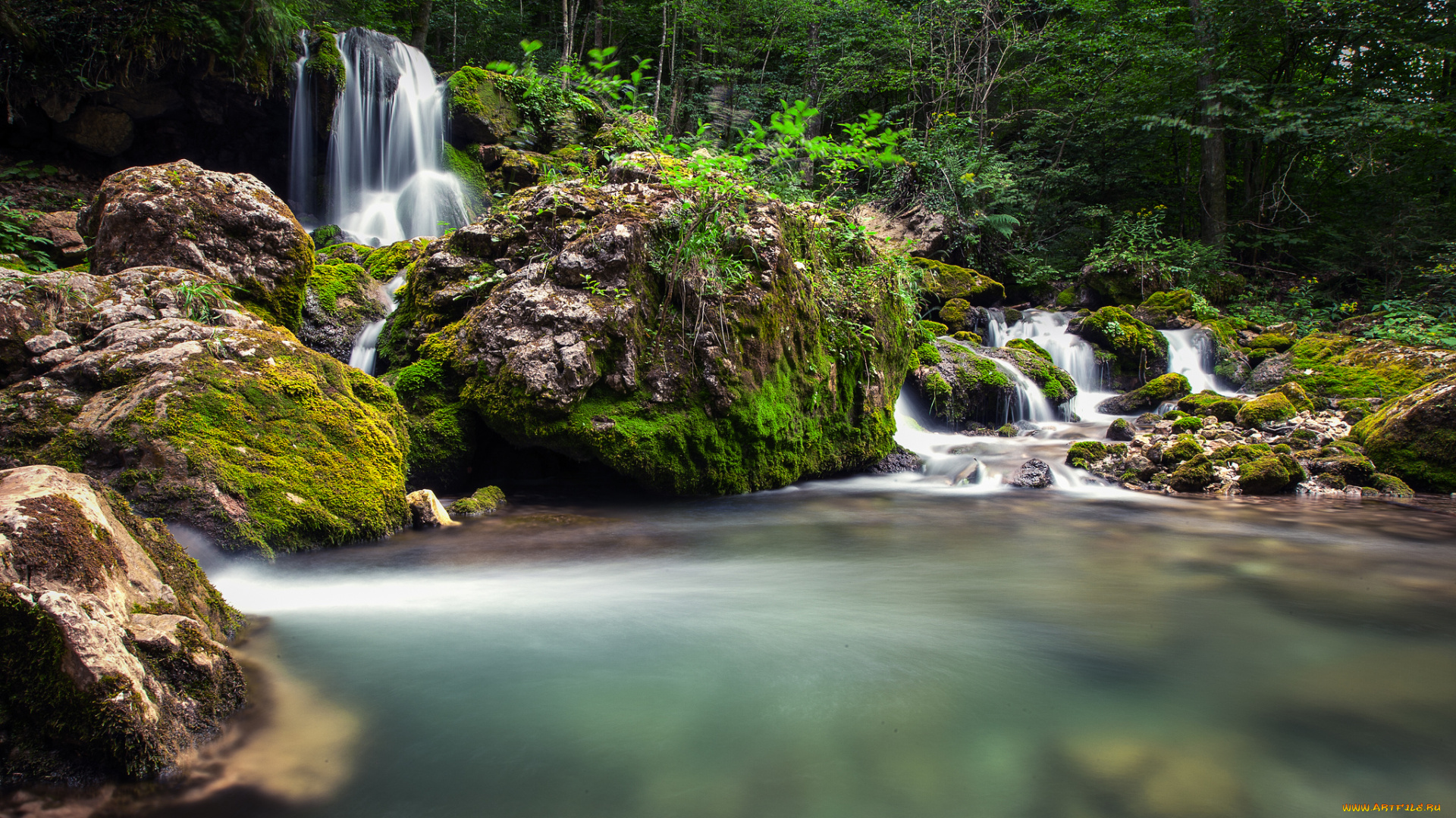 природа, водопады, простор