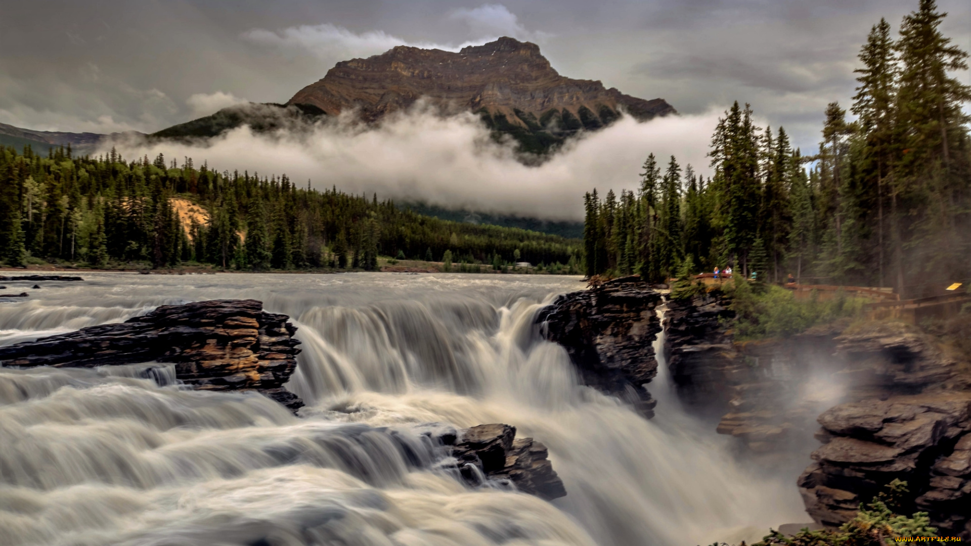 природа, водопады, простор