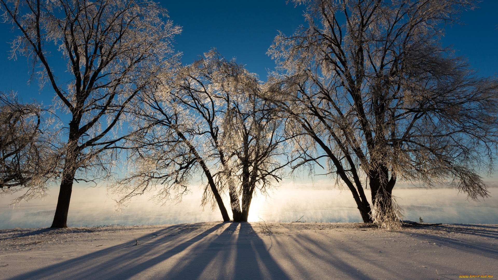 природа, зима, простор